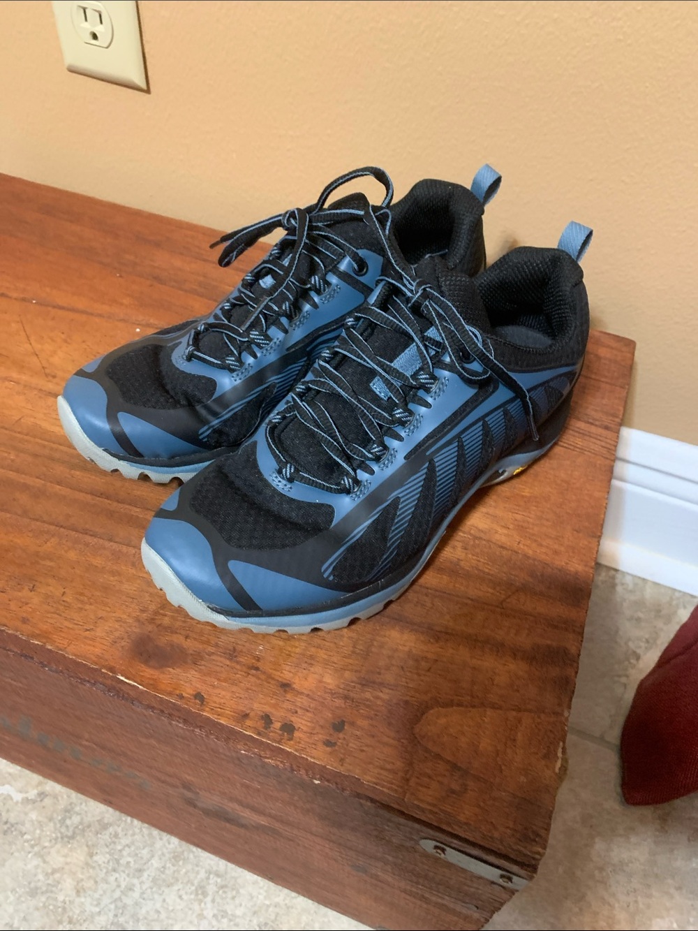 Merrell Women's Black and Blue Trail Runners